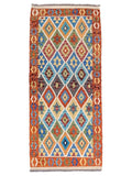 Maimana Afghanistan Kilim Rug - 201 x 89 cm - Handmade