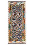 Maimana Afghanistan Kilim Rug - 193 x 84 cm - Handmade