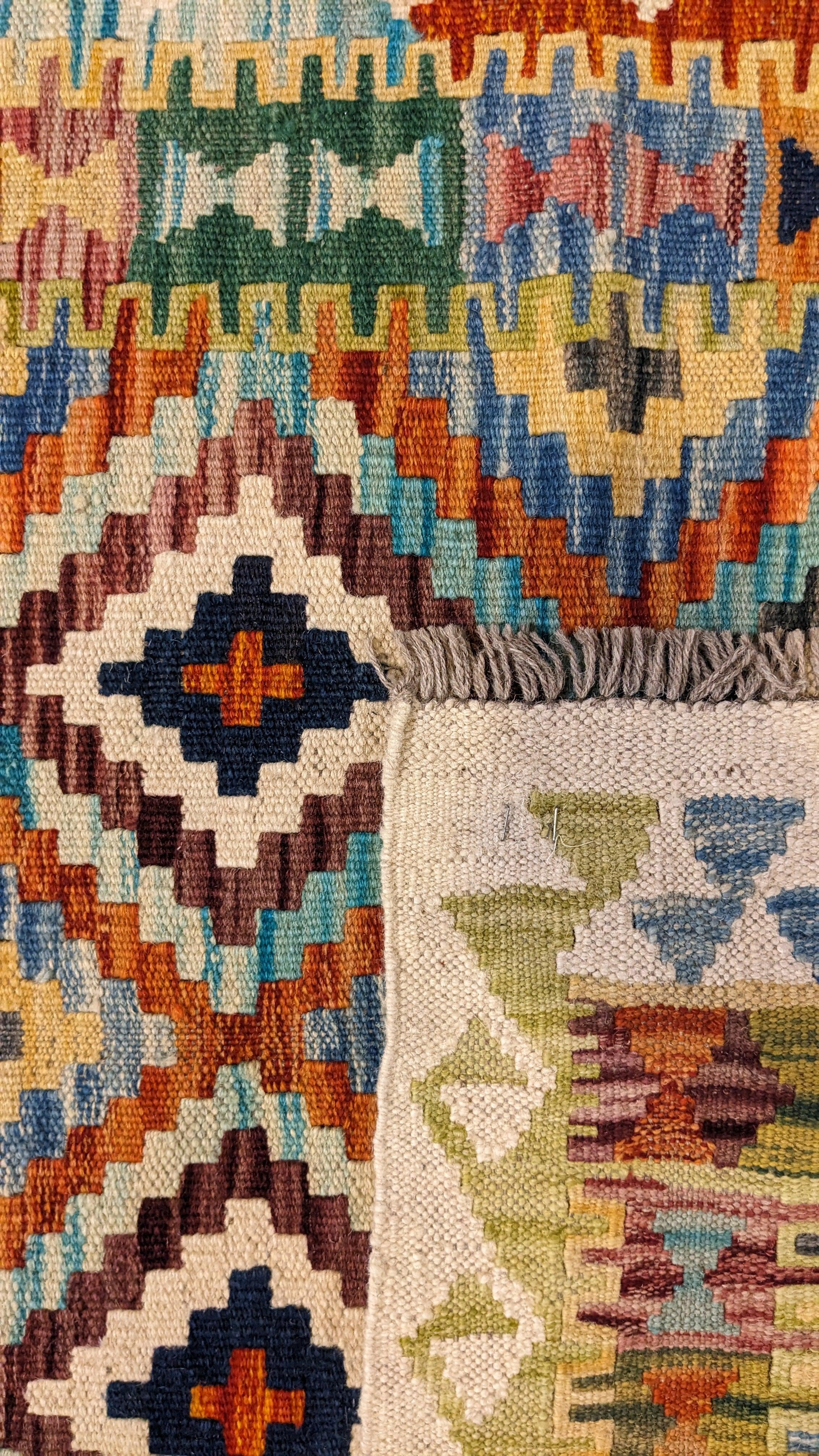 Maimana Afghanistan Kilim Rug - 193 x 84 cm - Handmade