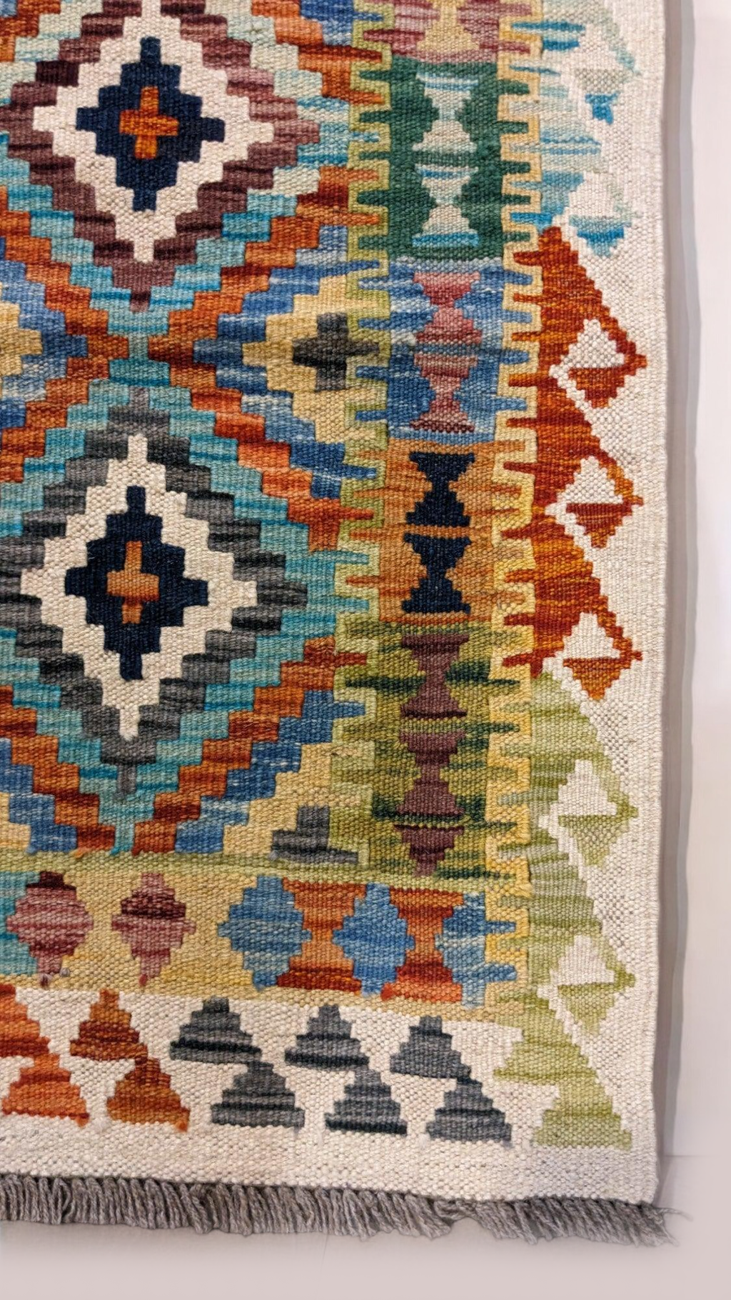 Maimana Afghanistan Kilim Rug - 193 x 84 cm - Handmade