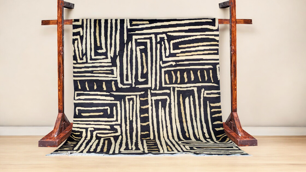 Zulu Hand Knotted Rug - 278 x 244 cm - Handmade