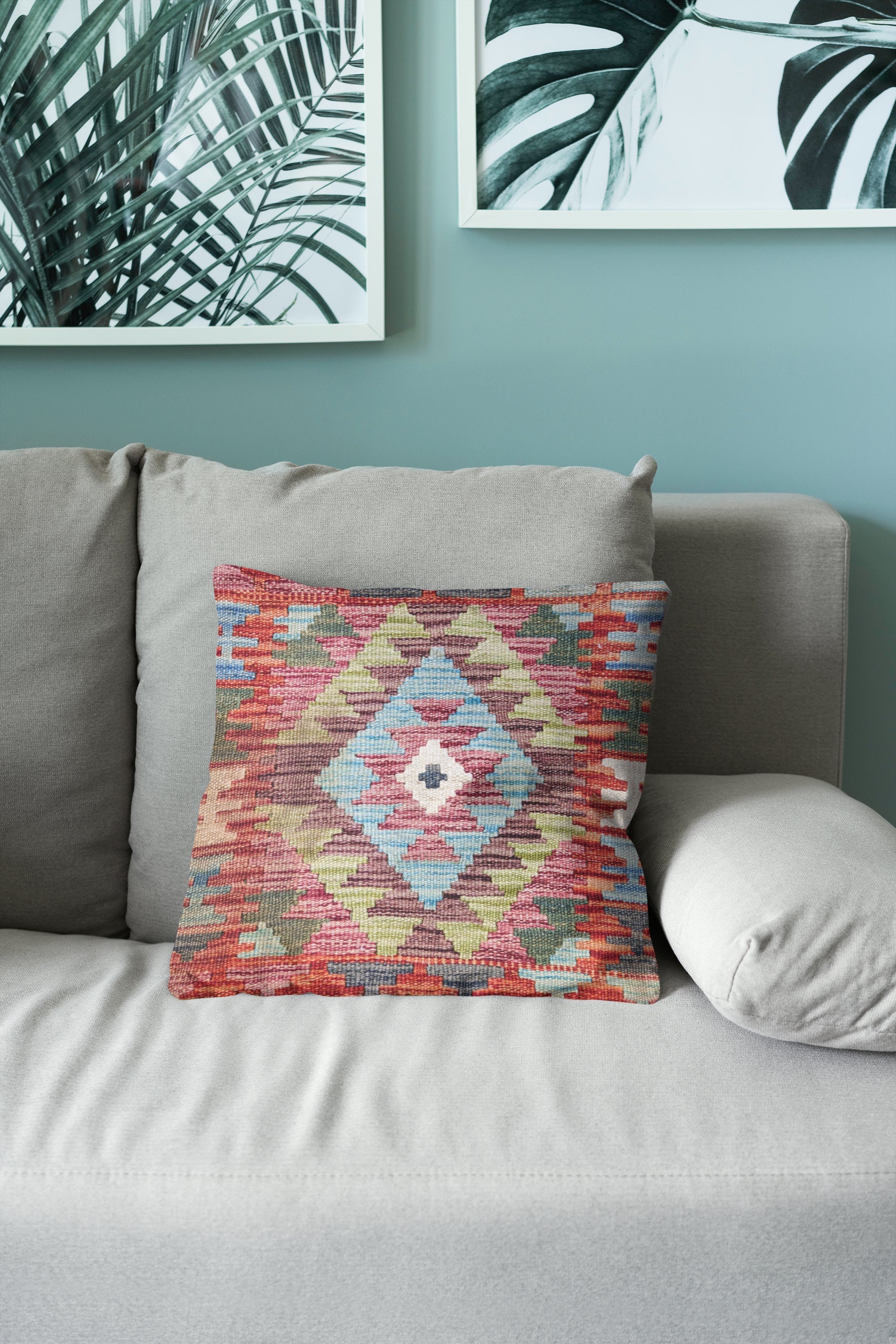Afghan Kilim Cushion Cover - 45 x 45 cm - Handmade