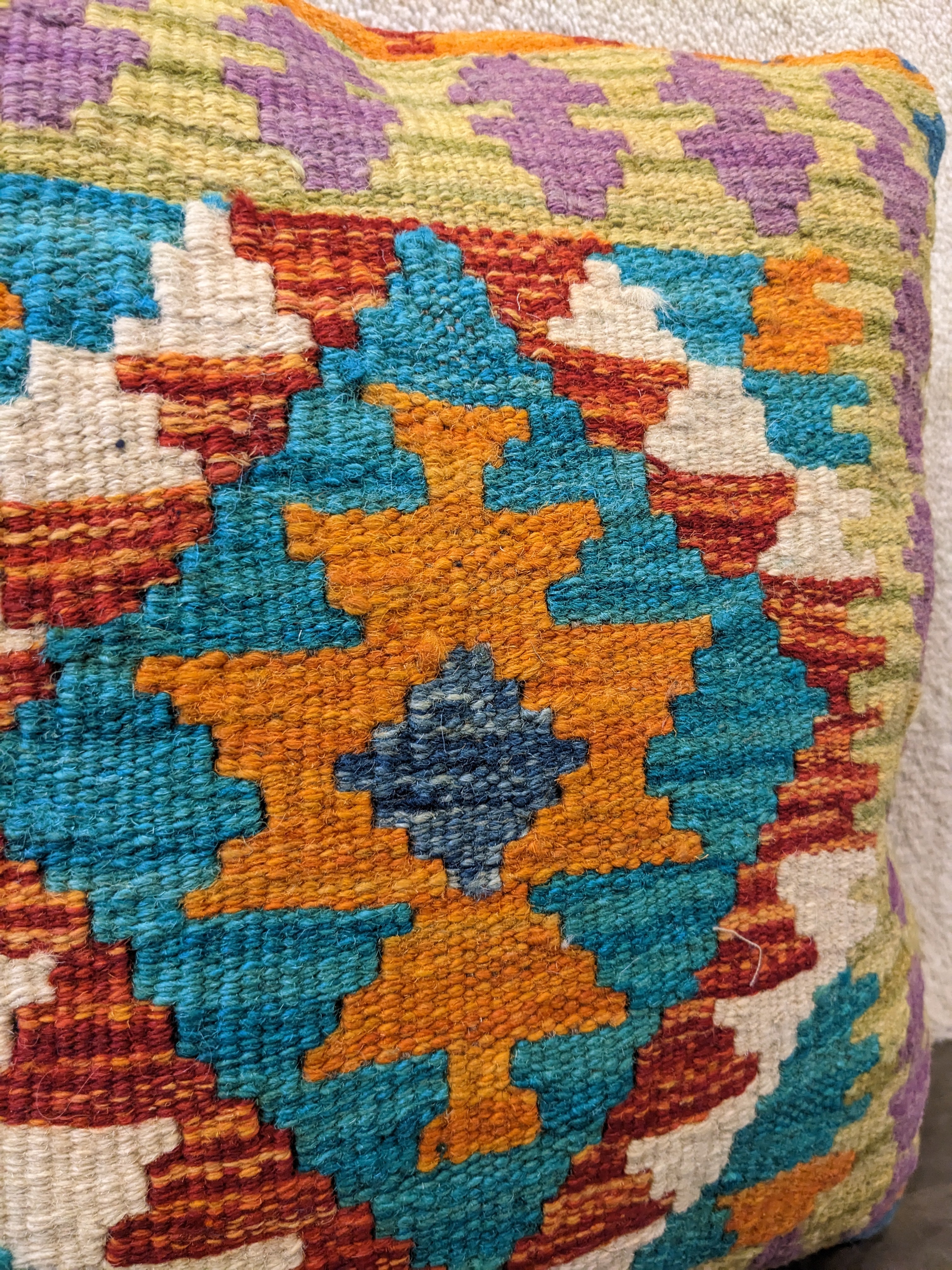 Afghan Kilim Cushion Cover - 45 x 45 cm - Handmade