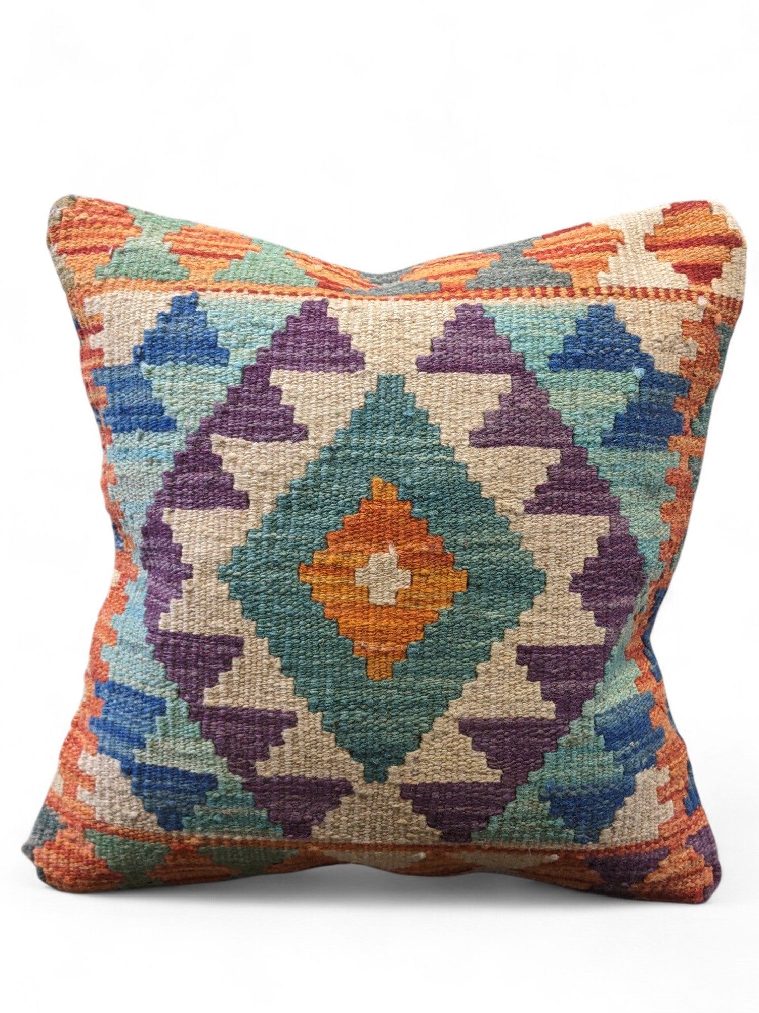Afghan Kilim Cushion Cover - 45 x 45 cm - Handmade