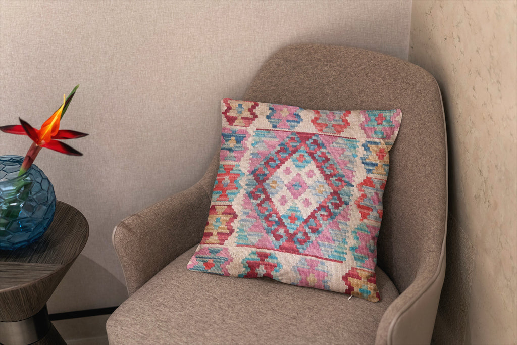 Afghan Kilim Cushion Cover - 45 x 45 cm - Handmade