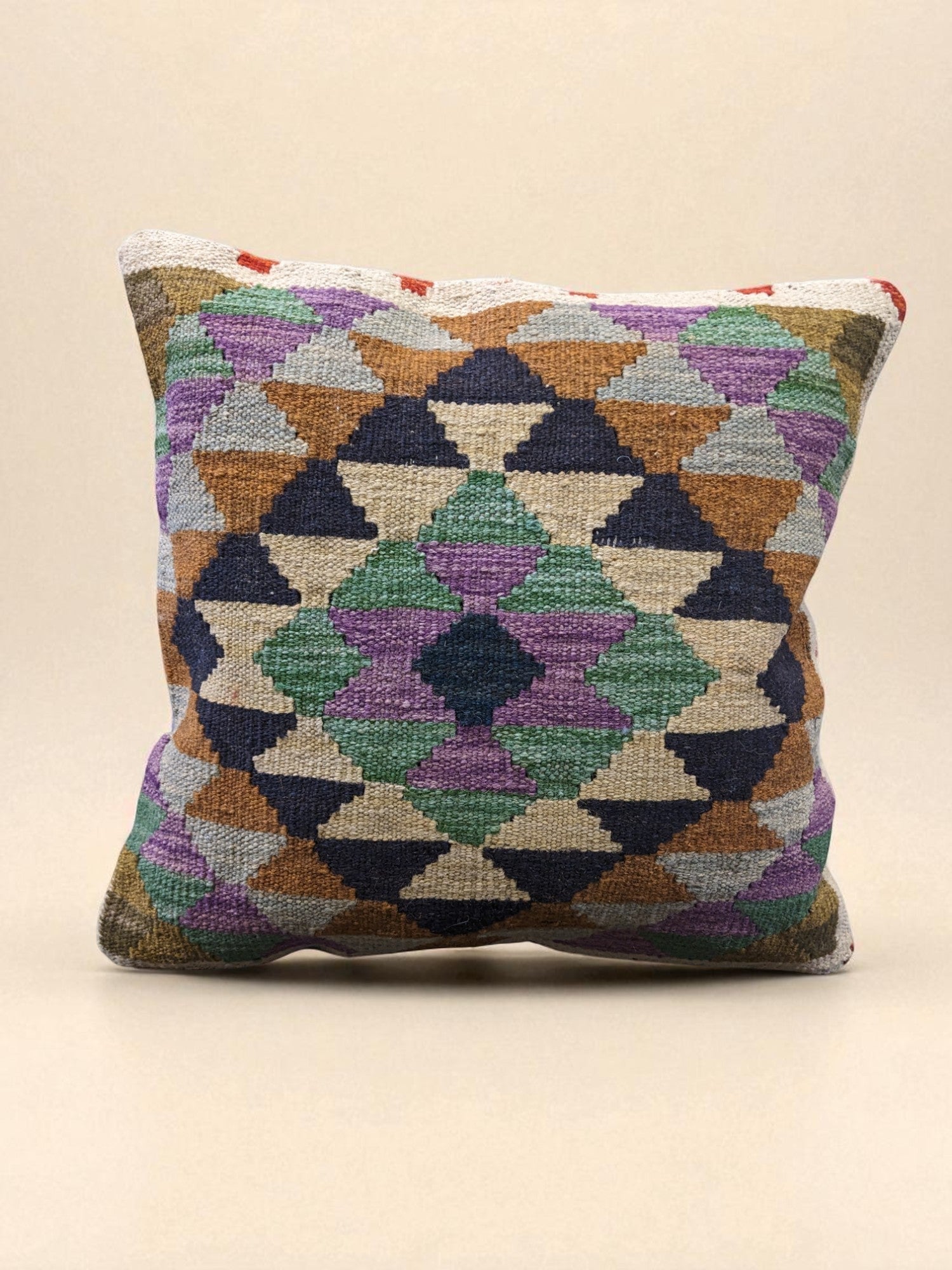 Afghan Kilim Cushion Cover - 45 x 45 cm - Handmade