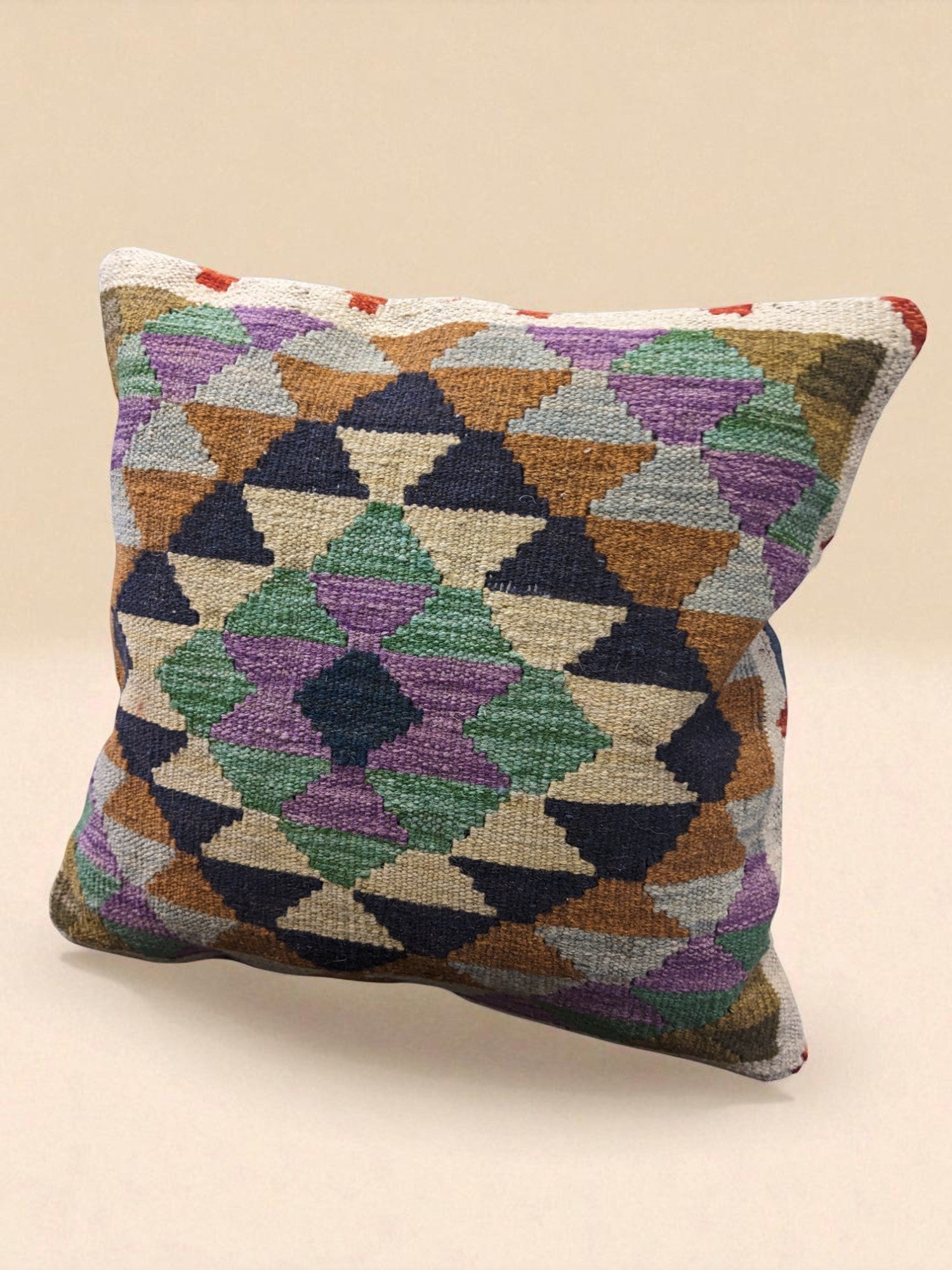 Afghan Kilim Cushion Cover - 45 x 45 cm - Handmade