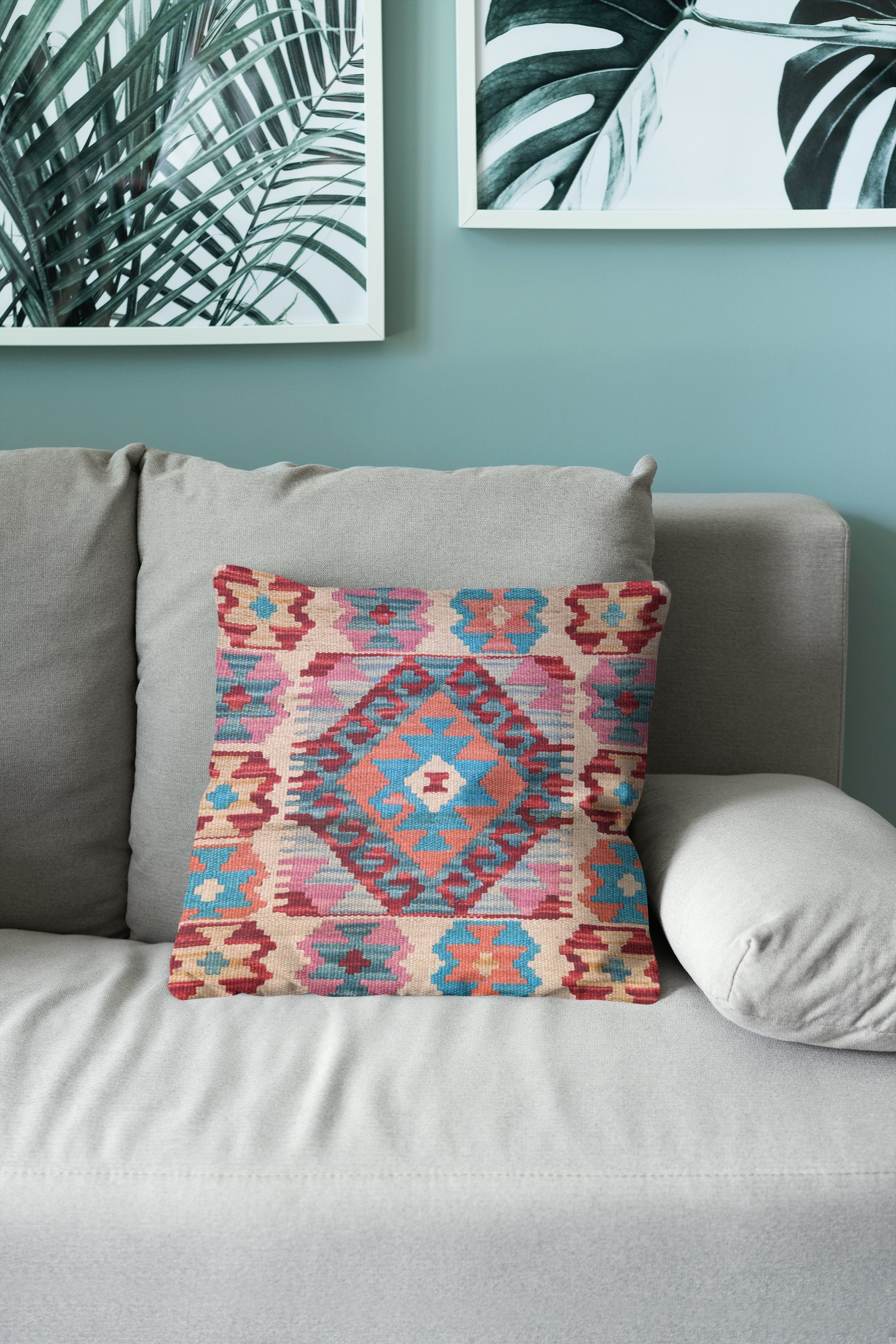Afghan Kilim Cushion Cover - 45 x 45 cm - Handmade