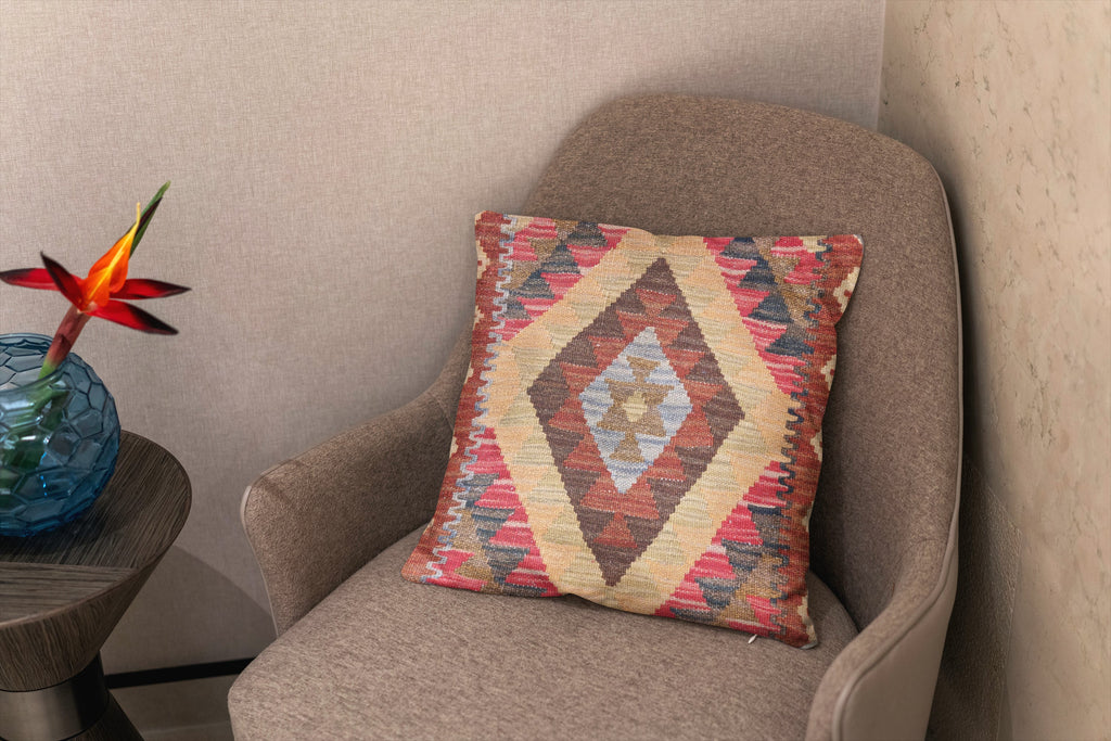 Afghan Kilim Cushion Cover - 45 x 45 cm - Handmade