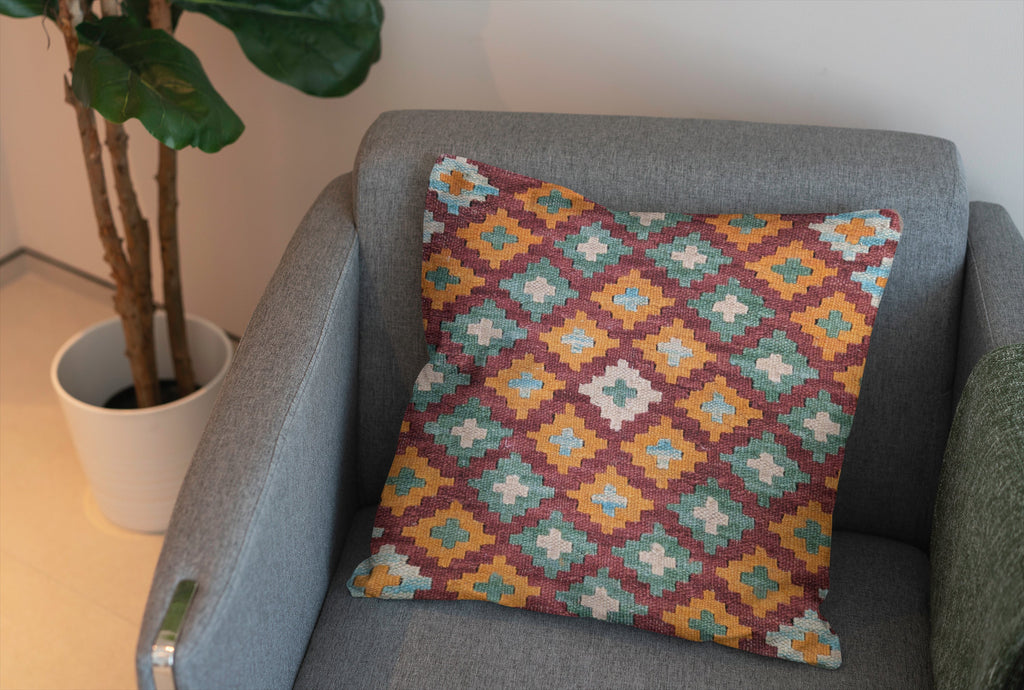 Afghan Kilim Cushion Cover - 45 x 45 cm - Handmade
