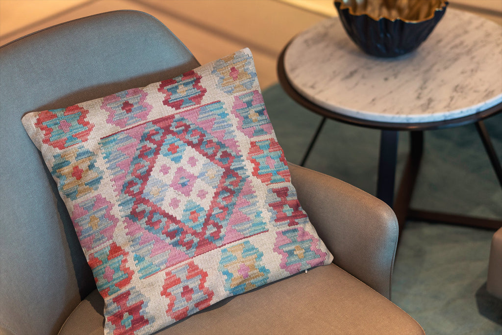 Afghan Kilim Cushion Cover - 45 x 45 cm - Handmade