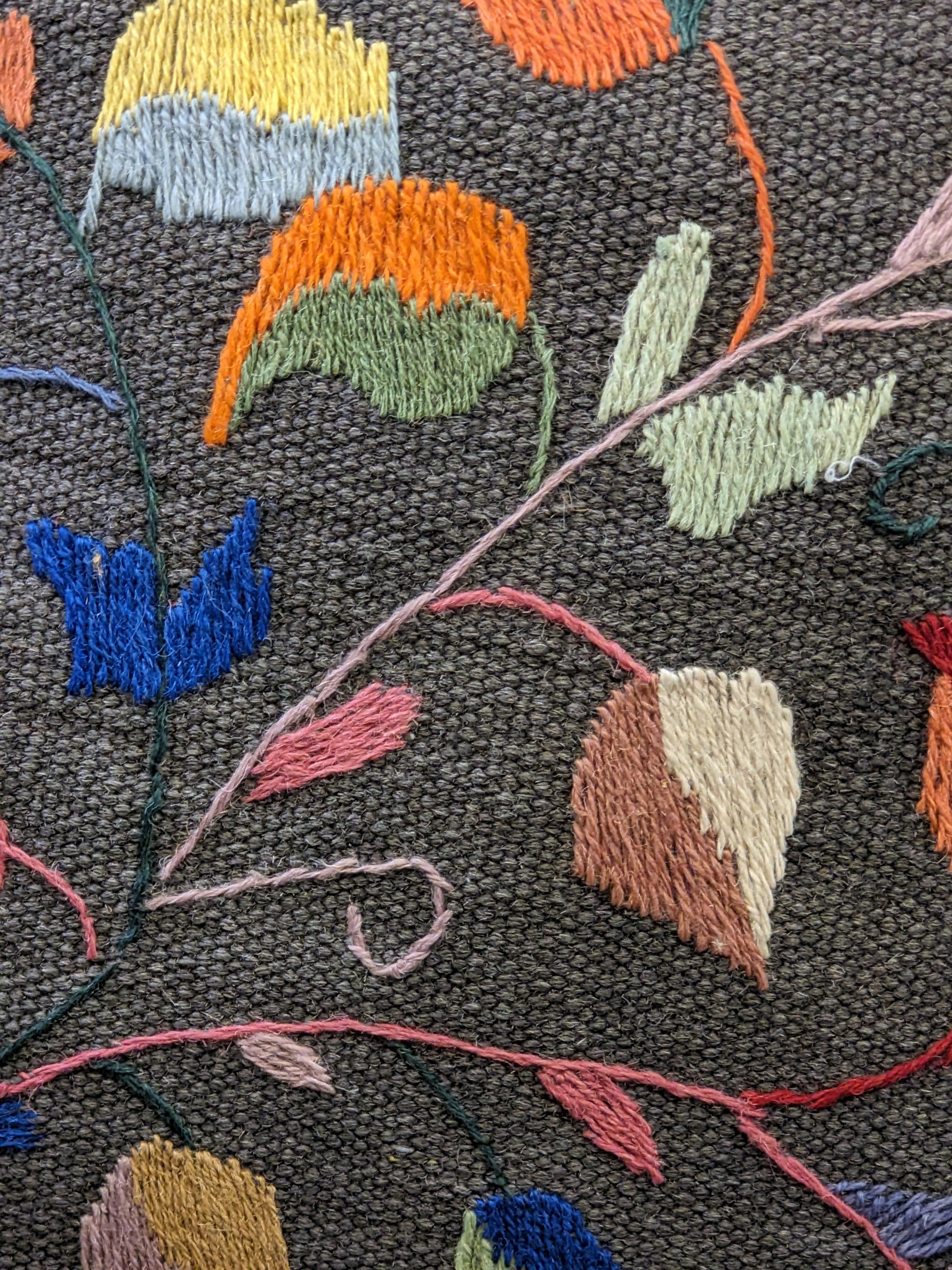 Suzani Hand Embroidered Cushion Cover - 45 x 45 cm - Handmade