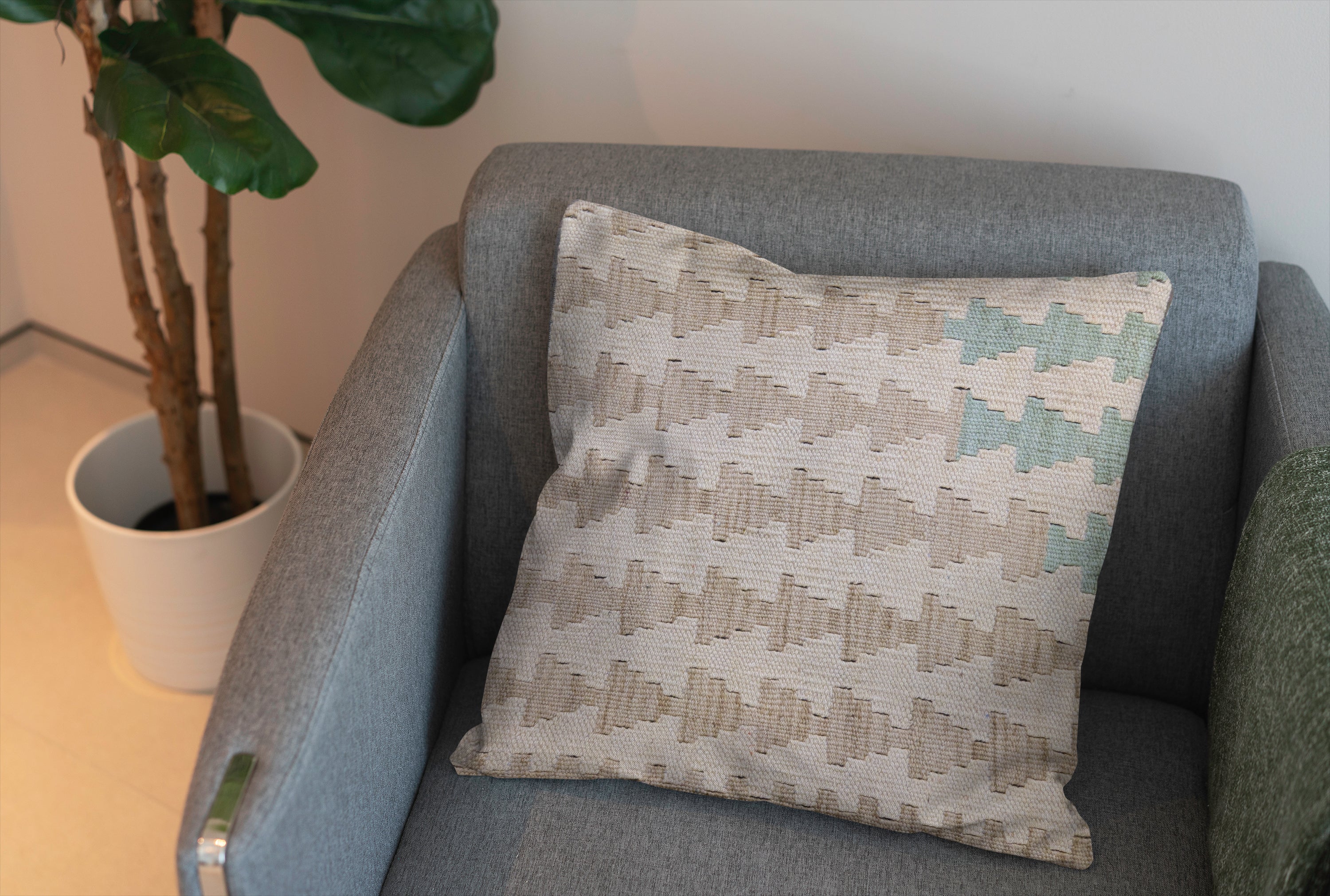 Afghan Kilim Cushion Cover - 45 x 45 cm - Handmade