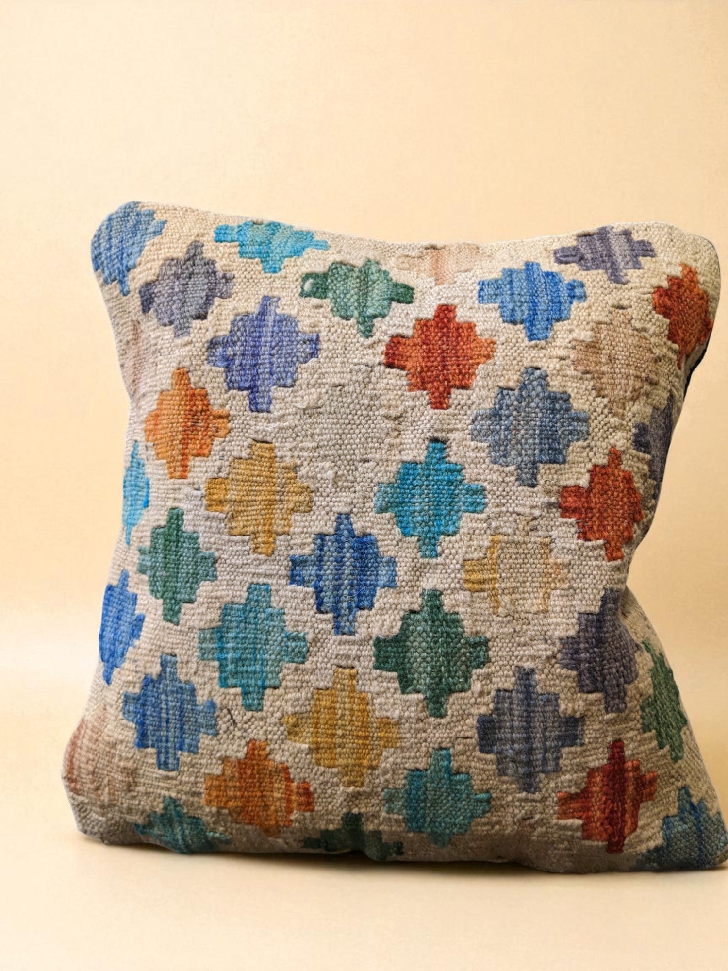 Afghan Kilim Cushion Cover - 46 x 46 cm - Handmade