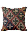Turkish Kilim Vintage Cushion Cover - 40 x 40 cm - Handmade