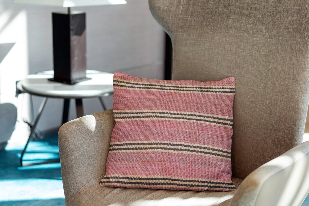 Turkish Kilim Vintage Cushion Cover - 40 x 40 cm - Handmade