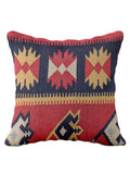 Turkish Kilim Vintage Cushion Cover - 40 x 40 cm - Handmade
