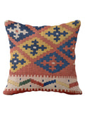 Turkish Kilim Vintage Cushion Cover - 42 x 40 cm - Handmade