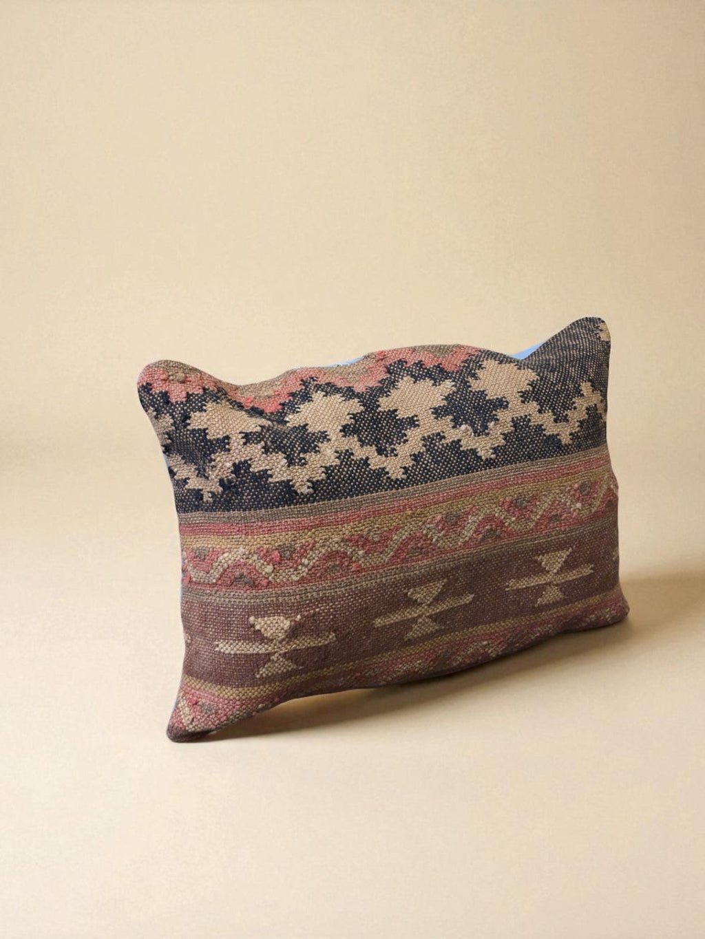 Turkish Kilim Vintage Cushion Cover - 56 x 40 cm - Handmade