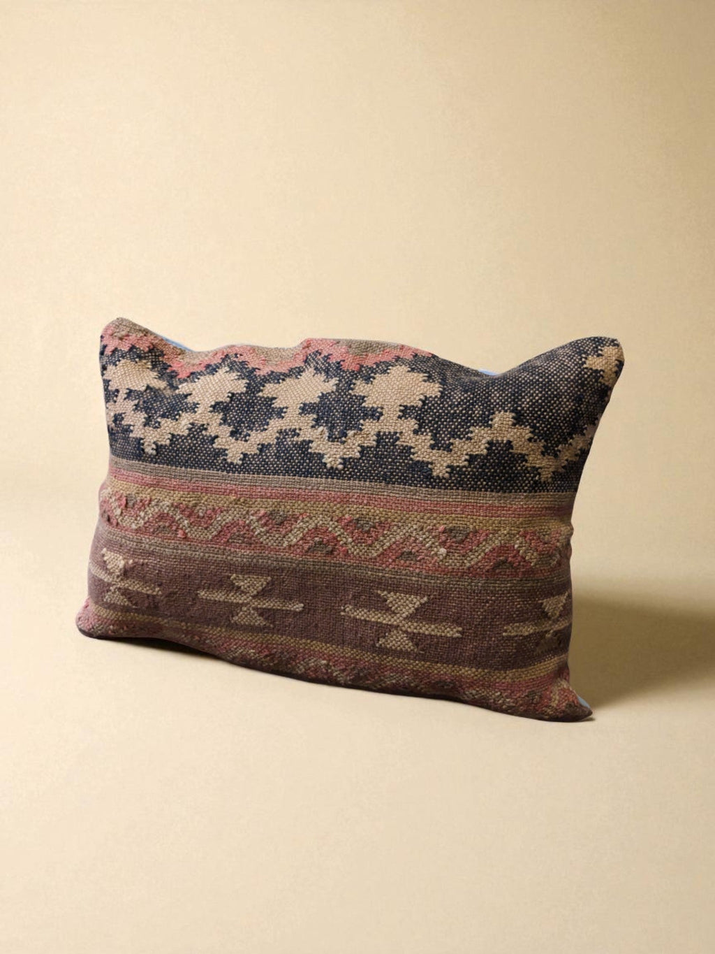 Turkish Kilim Vintage Cushion Cover - 56 x 40 cm - Handmade