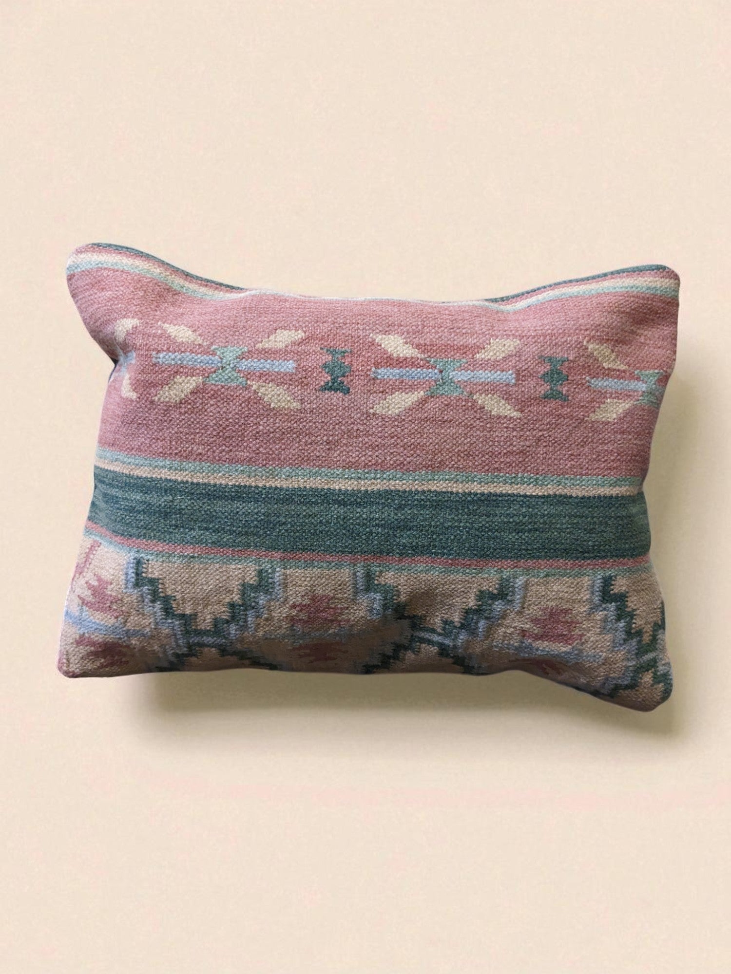 Turkish Kilim Vintage Cushion Cover - 58 x 40 cm - Handmade
