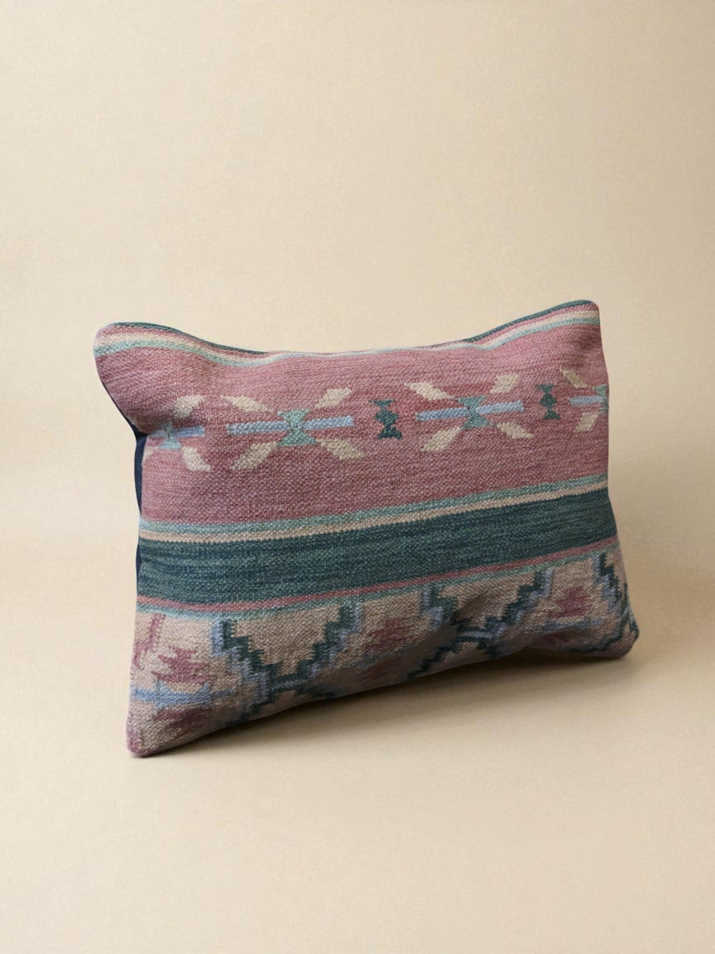 Turkish Kilim Vintage Cushion Cover - 58 x 40 cm - Handmade