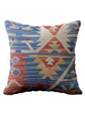 Turkish Kilim Vintage Cushion Cover - 40 x 40 cm - Handmade