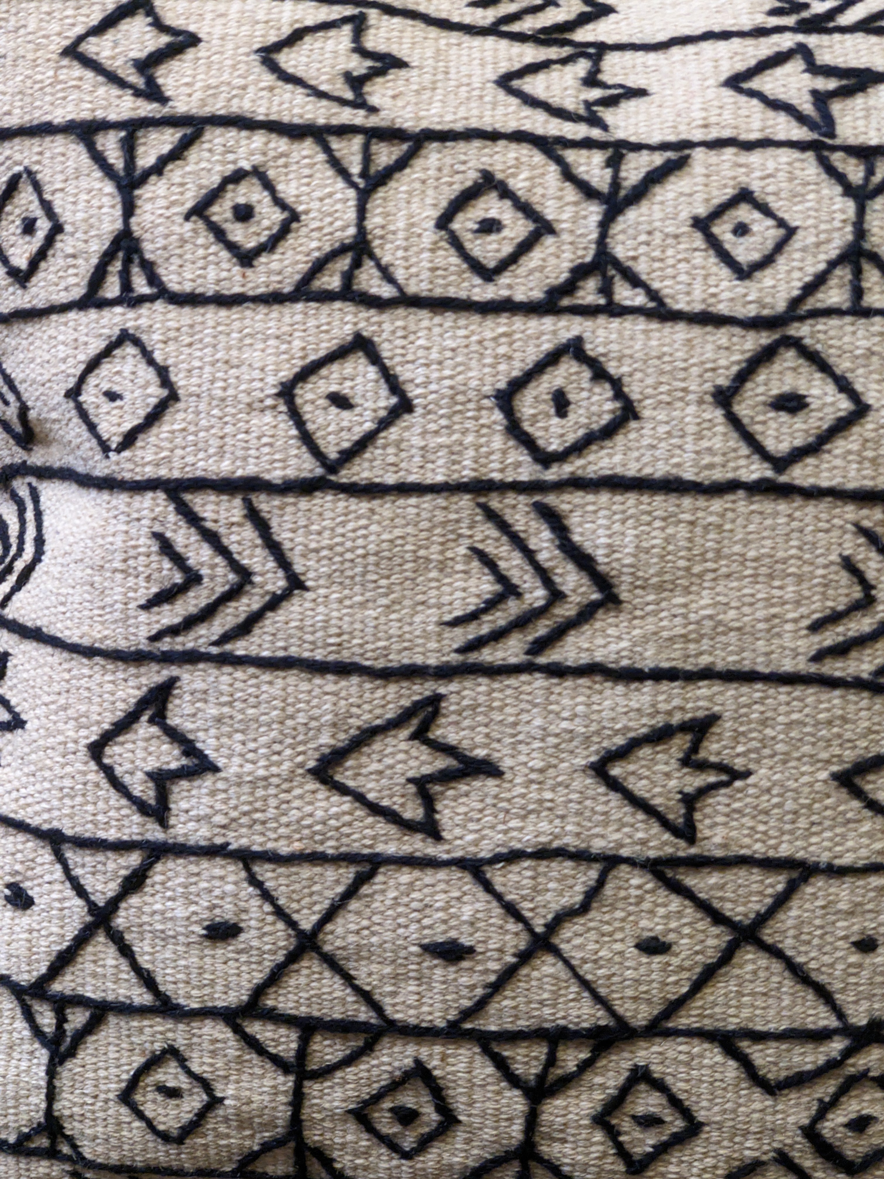 Suzani Hand Embroidered Cushion Cover - 45 x 45 cm - Handmade