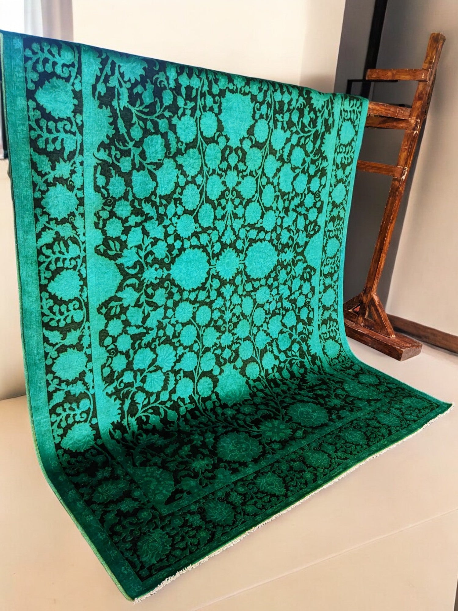 Ziegler Silk Wash Chobi Rug - 277 x 186 cm - Handmade