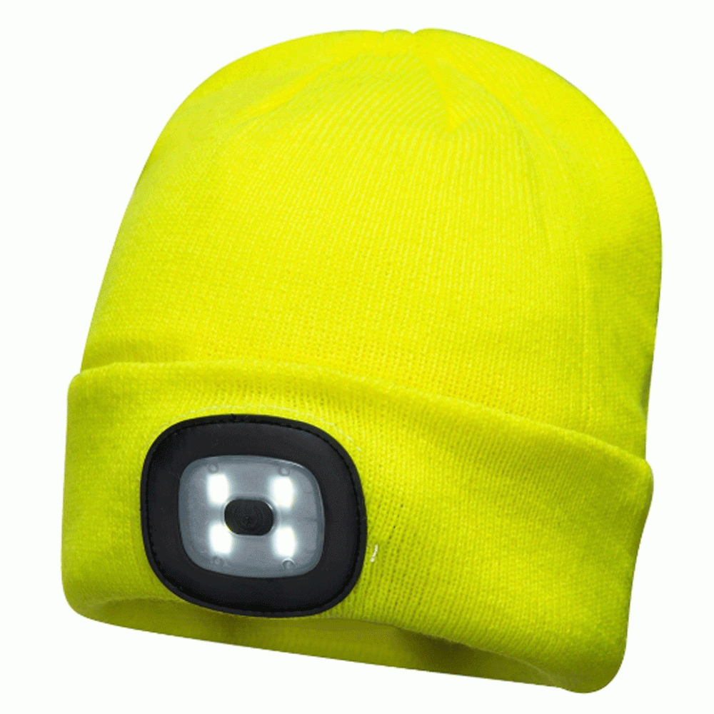 Portwest-B029-USB-Rechargeable-LED-Headlight-Beanie-Various-Colours-Workwear-Nation-Ltd-3323 - Bobobiy