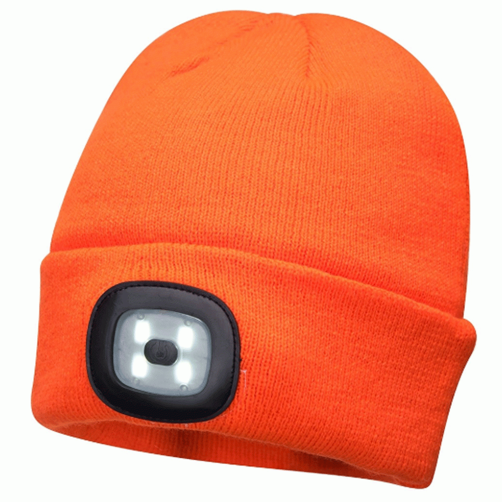 Portwest-B029-USB-Rechargeable-LED-Headlight-Beanie-Various-Colours-Workwear-Nation-Ltd-6245 - Bobobiy