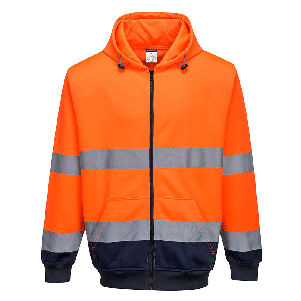 Portwest-B317-Hi-Vis-Two-Tone-Full-Zip-Work-Hoodie-Various-Colours-Workwear-Nation-Ltd-4554 - Bobobiy