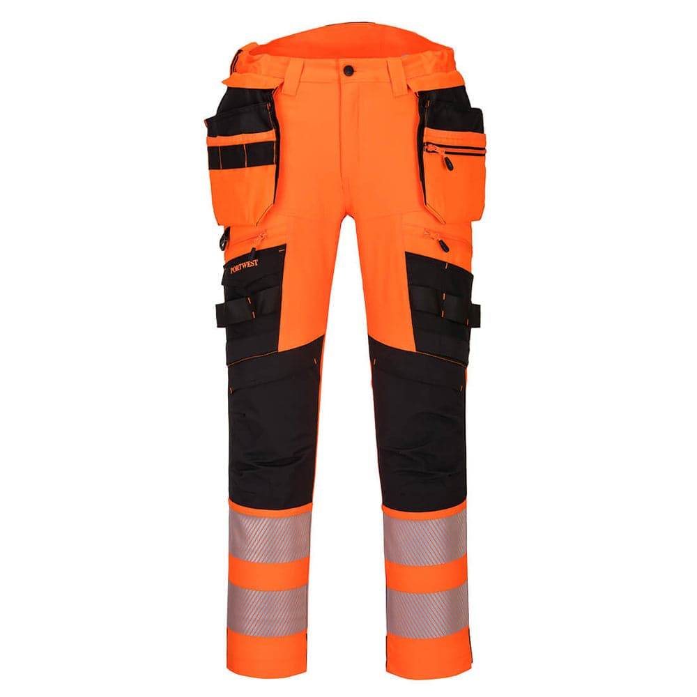 Portwest-DX442-4-Way-Stretch-Hi-Vis-Detachable-Holster-Pocket-Trouser-Workwear-Nation-Ltd-7628 - Bobobiy