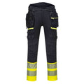 Portwest-DX445-4-Way-Stretch-Hi-Vis-Class-1-Holster-Pocket-Trouser-Yellow-Black-Workwear-Nation-Ltd-2414 - Bobobiy