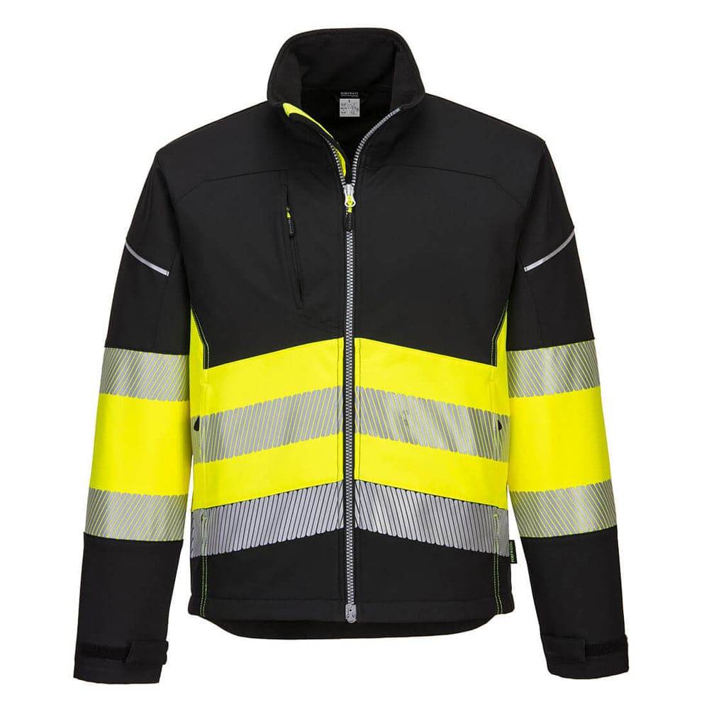 Portwest-PW375-PW3-Hi-Vis-Class-1-Water-Resistant-Softshell-Jacket-Workwear-Nation-Ltd-72 - Bobobiy