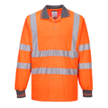 Portwest-S277-Hi-Vis-Long-Sleeved-Polo-Shirt-Various-Colours-Workwear-Nation-Ltd-2831 - Bobobiy
