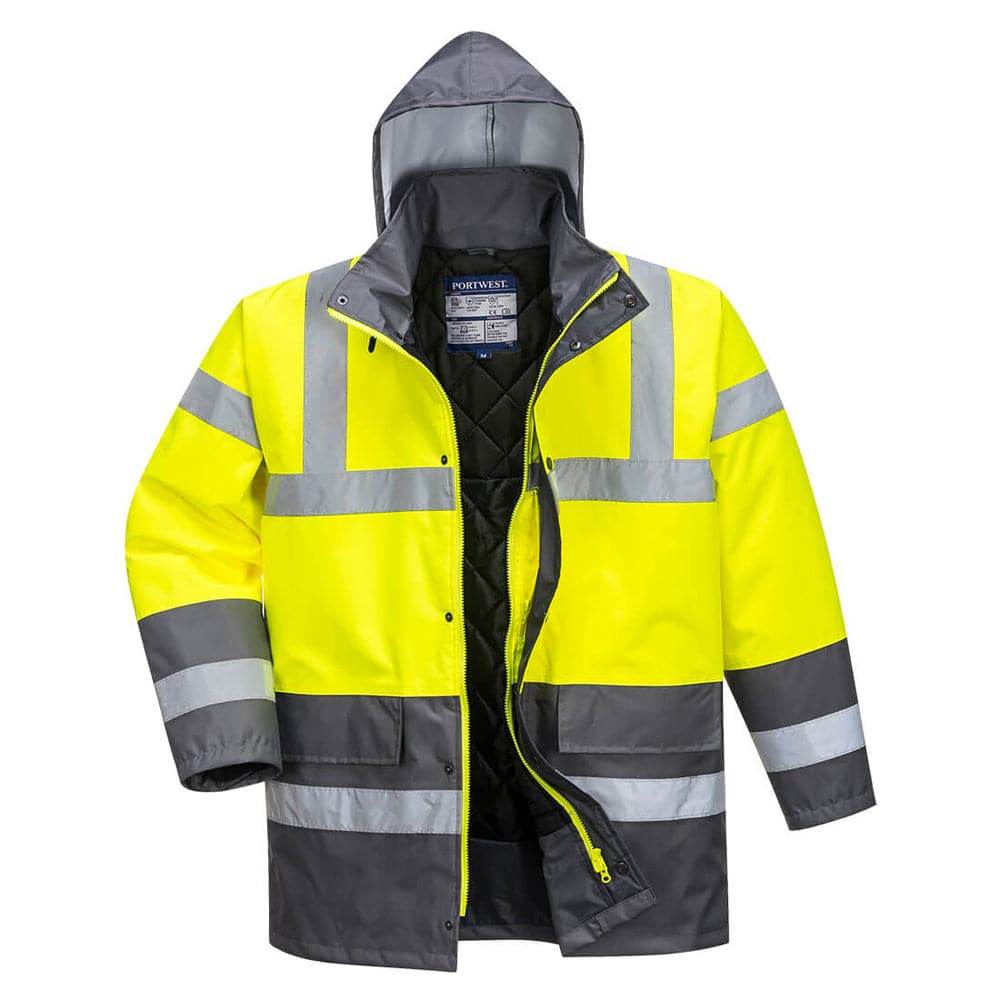 Portwest-S466-Hi-Vis-Contrast-Waterproof-Traffic-Jacket-Workwear-Nation-Ltd-3266 - Bobobiy