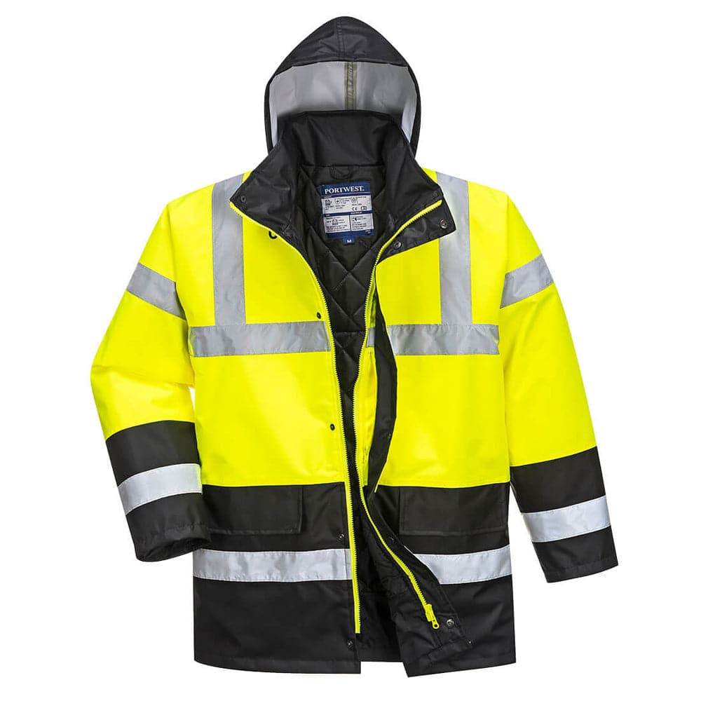 Portwest-S466-Hi-Vis-Contrast-Waterproof-Traffic-Jacket-Workwear-Nation-Ltd-5243 - Bobobiy