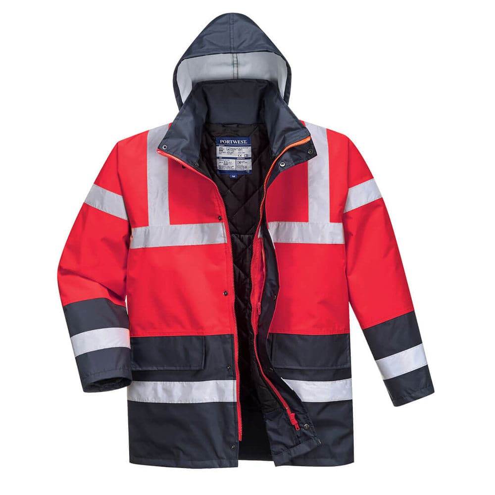 Portwest-S466-Hi-Vis-Contrast-Waterproof-Traffic-Jacket-Workwear-Nation-Ltd-5717 - Bobobiy