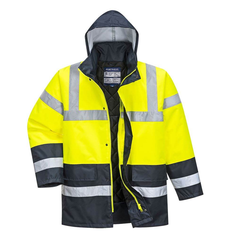 Portwest-S466-Hi-Vis-Contrast-Waterproof-Traffic-Jacket-Workwear-Nation-Ltd-8169 - Bobobiy