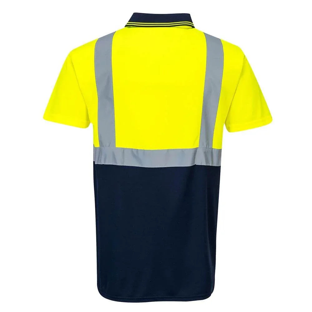 Portwest-S479-Two-Tone-Hi-Vis-Polo-Short-Sleeve-Work-T-Shirt-Workwear-Nation-Ltd-8977 - Bobobiy