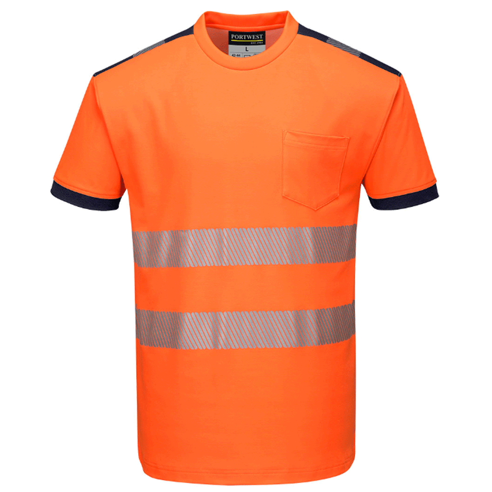 Portwest-T181-PW3-Hi-Vis-Short-Sleeve-Work-T-Shirt-Various-Colours-Workwear-Nation-Ltd-1367 - Bobobiy