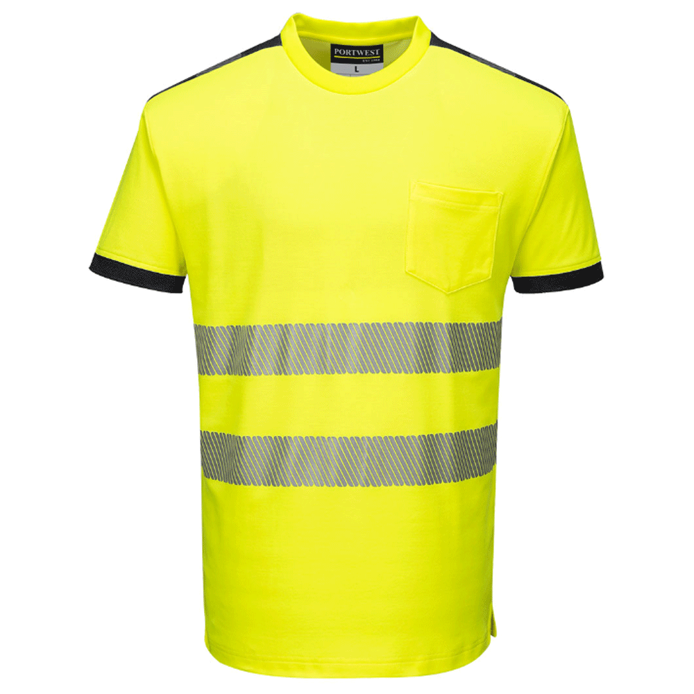 Portwest-T181-PW3-Hi-Vis-Short-Sleeve-Work-T-Shirt-Various-Colours-Workwear-Nation-Ltd-1563 - Bobobiy