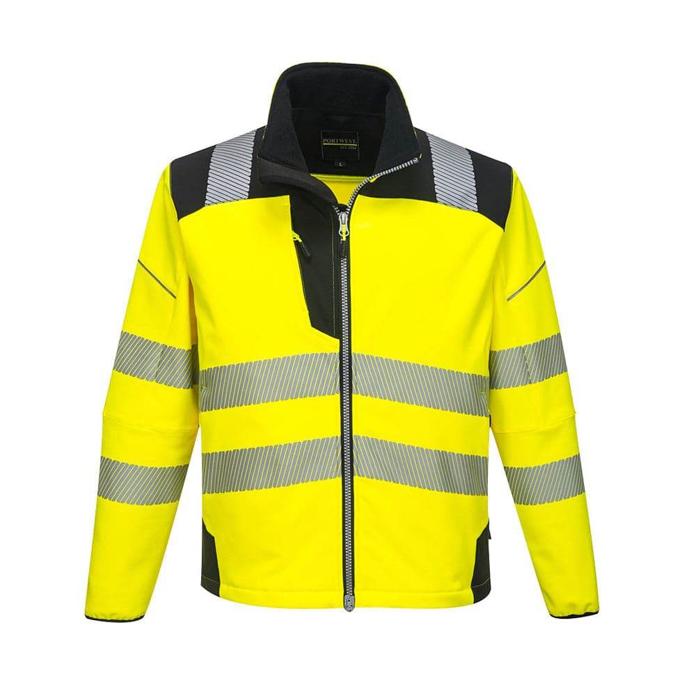 Portwest-T402-PW3-Hi-Vis-Softshell-Jacket-Water-Resistant-and-Breathable-Workwear-Nation-Ltd-2406 - Bobobiy