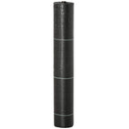 Black weed control fabric roll, compact nonwoven ground cover for patios and flower beds