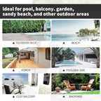 Outsunny 7-Piece Rattan Garden Set with Cushions, 6-Seater Garden Table and Chairs, Rattan Dining Set with 6