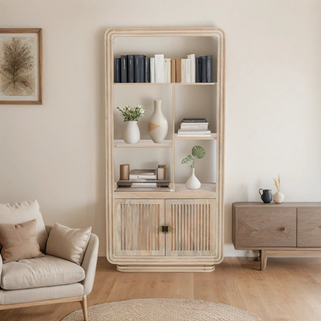 Preston Mango Wood Bookcase