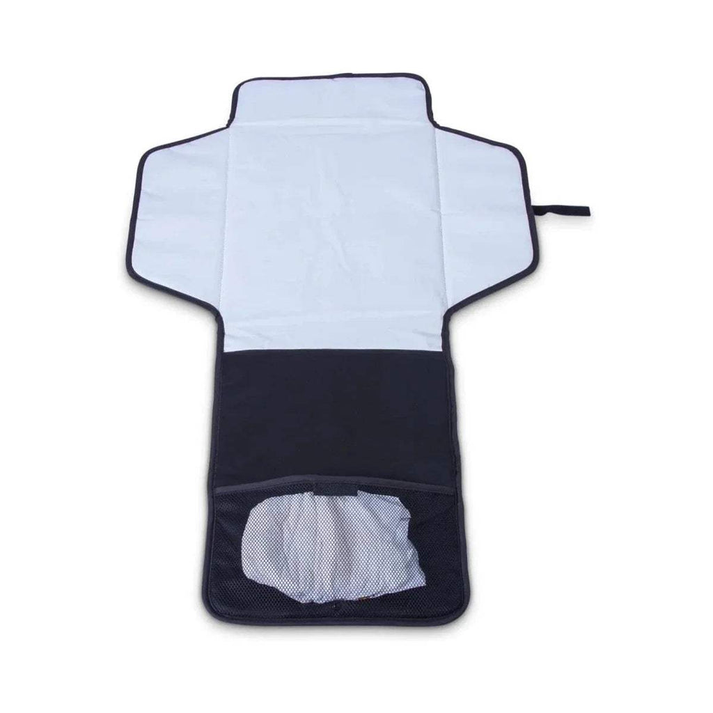 Red Kite travel changing mat folded, white top with dark underside and wipe pocket