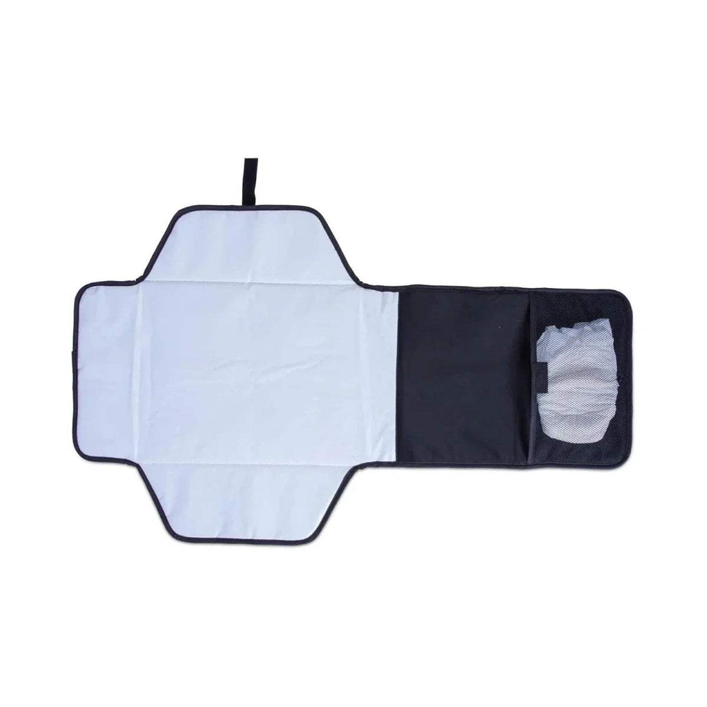 Red Kite travel changing mat folded open, white panel with dark wipe pocket