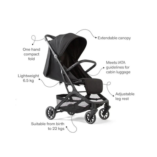 Red Kite Push Me Explor Stroller - Black